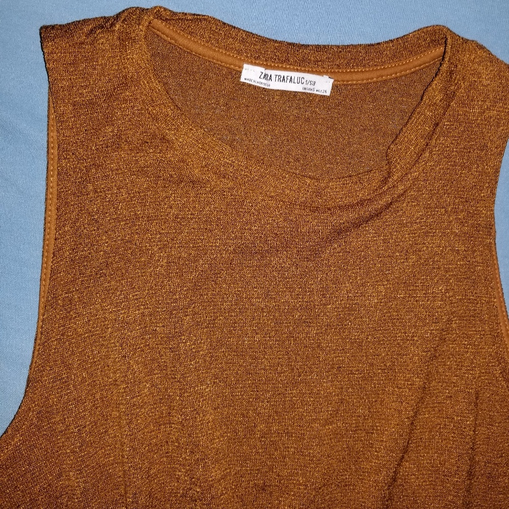 🎃Zara Bronze Top Small - Picture 3 of 3
